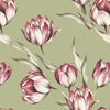 Tulips on Sea Green Logo