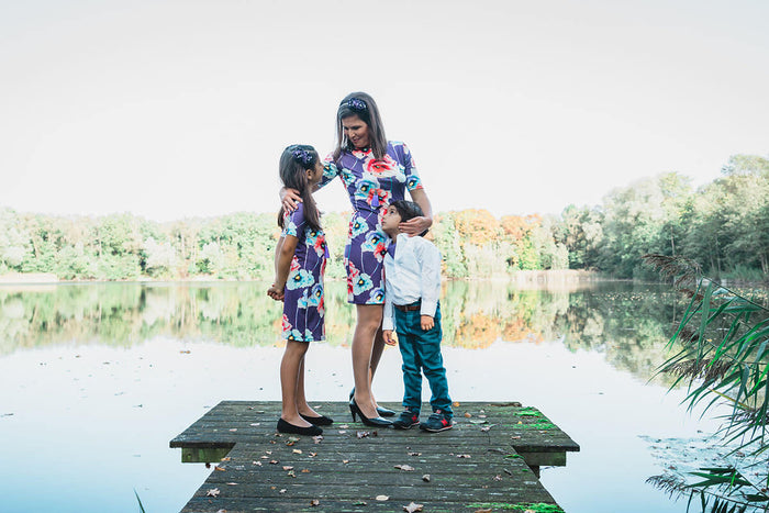 Moeder dochter zoon matching kleding twinning jurken  feestjurk - mama & me matching outfits mother daughter son by Just Like Mommy'z